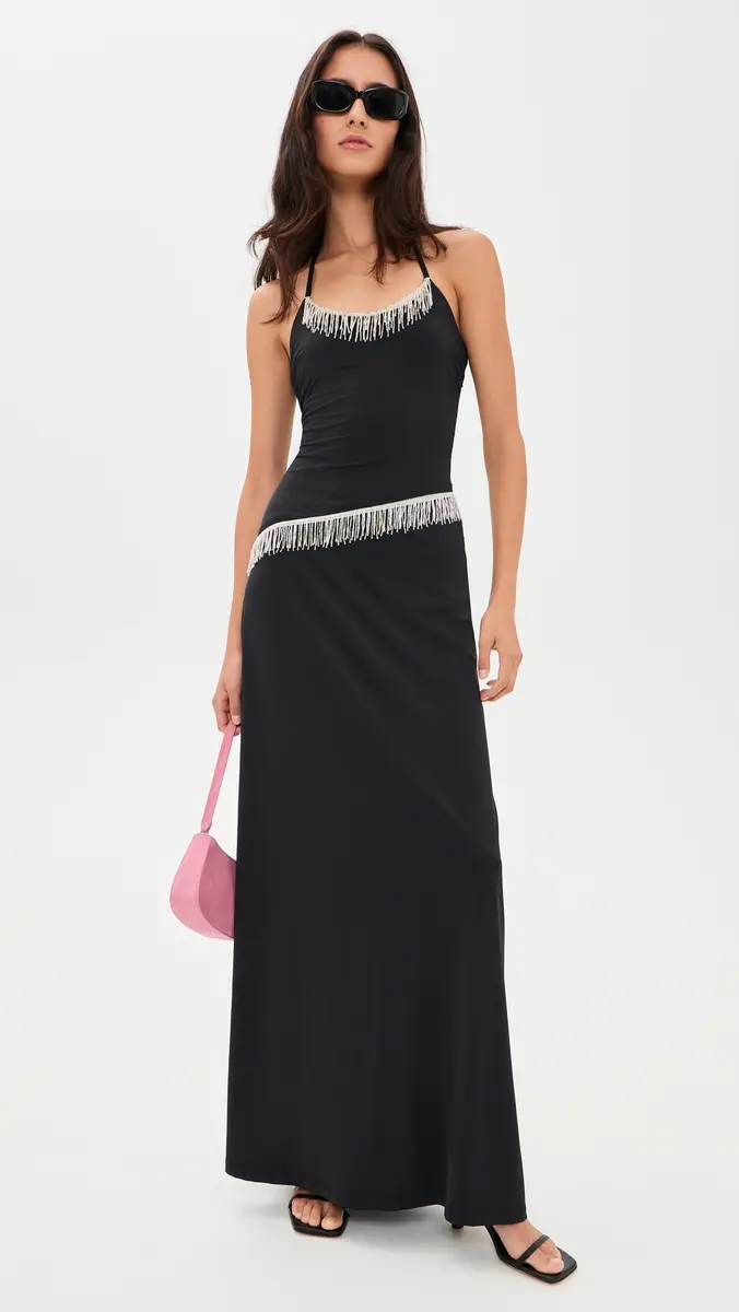 Runaway The Label Manon Halter Beaded Maxi Dress | Thumbnail 5 Runaway The Label Manon Halter Beaded Maxi Dress | Thumbnail 5
