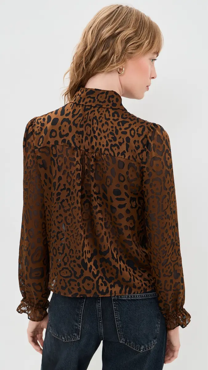 Generation Love Priya Leopard Burn-Out Blouse | Thumbnail 3 Generation Love Priya Leopard Burn-Out Blouse | Thumbnail 3