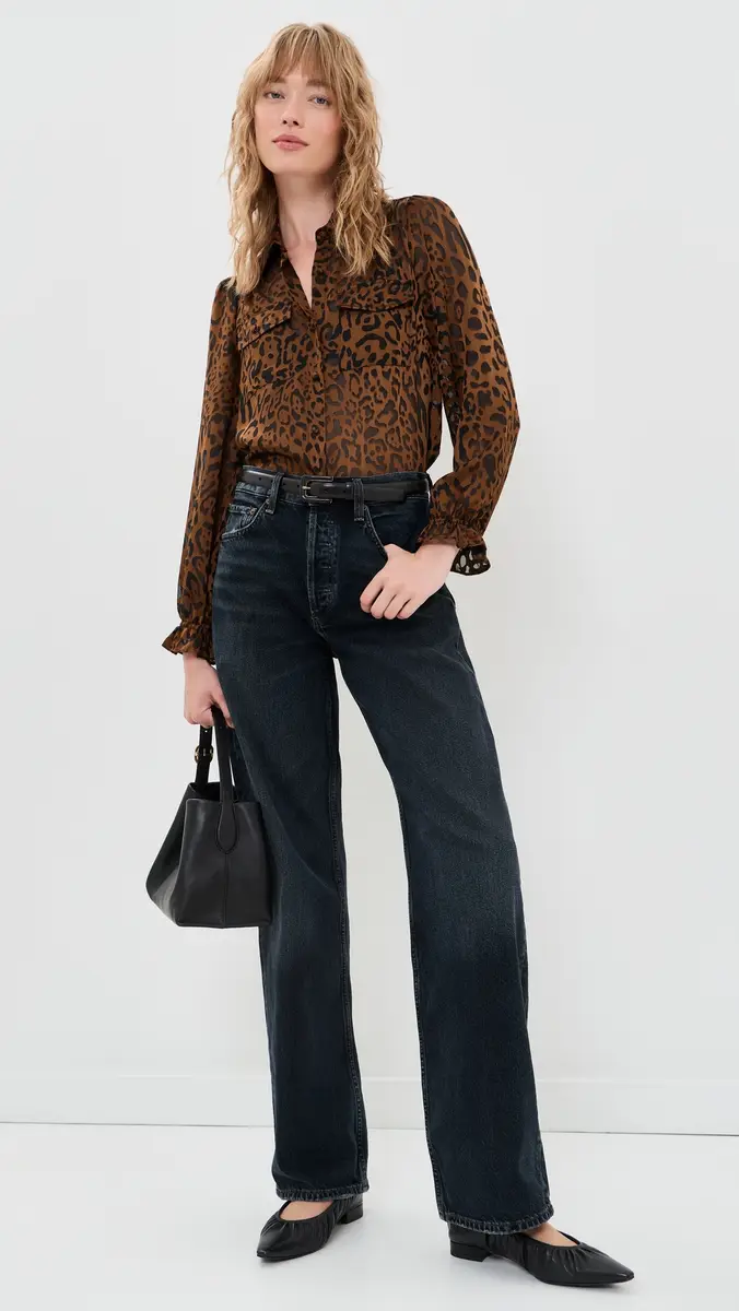 Generation Love Priya Leopard Burn-Out Blouse | Thumbnail 5 Generation Love Priya Leopard Burn-Out Blouse | Thumbnail 5