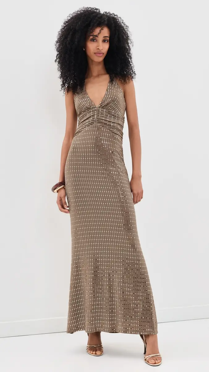 Runaway The Label Nara Deep V-Neck Maxi Dress | Thumbnail 2 Runaway The Label Nara Deep V-Neck Maxi Dress | Thumbnail 2