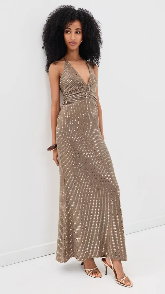 Runaway The Label Nara Deep V-Neck Maxi Dress | Thumbnail 5 Runaway The Label Nara Deep V-Neck Maxi Dress | Thumbnail 5