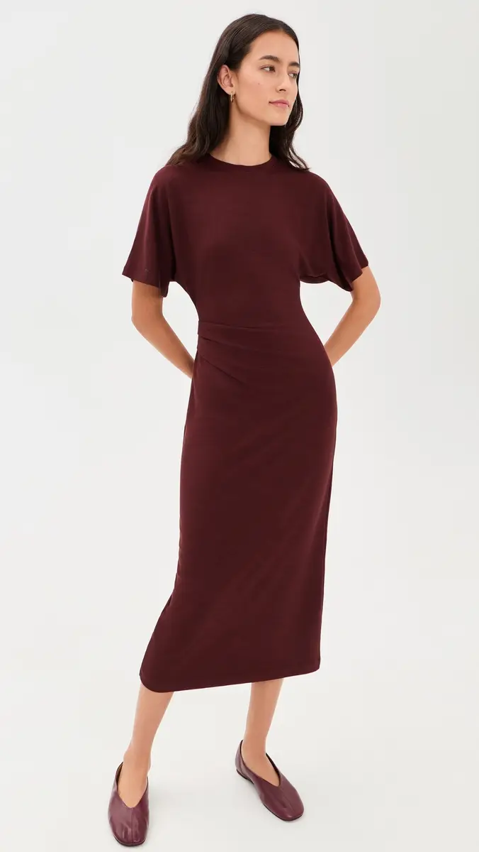 Vince Ruched Side Knit Dress | Thumbnail 2