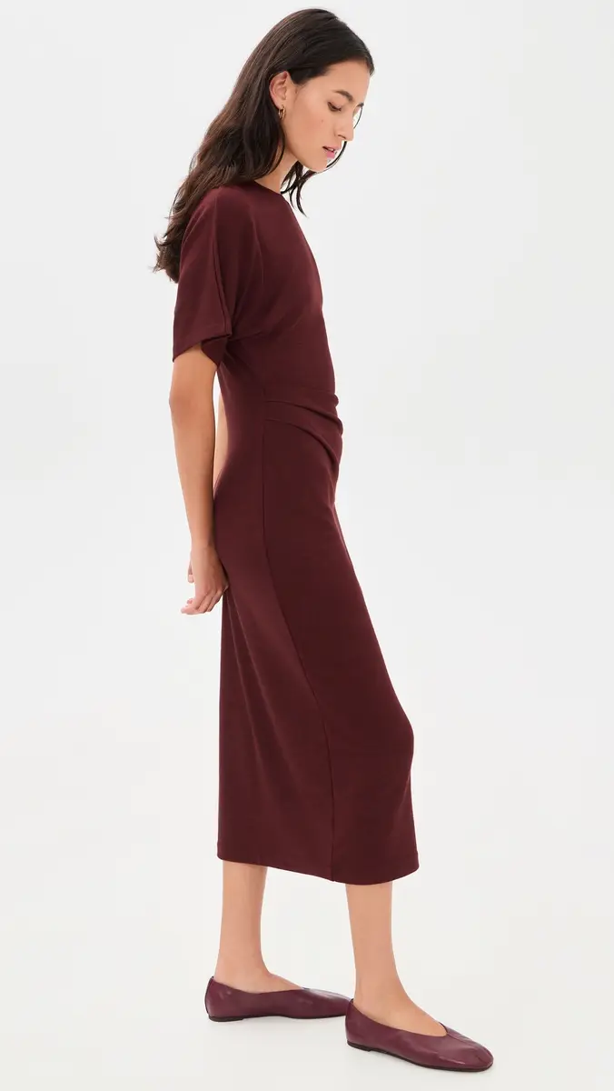 Vince Ruched Side Knit Dress | Thumbnail 4