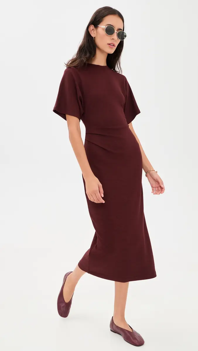 Vince Ruched Side Knit Dress | Thumbnail 5