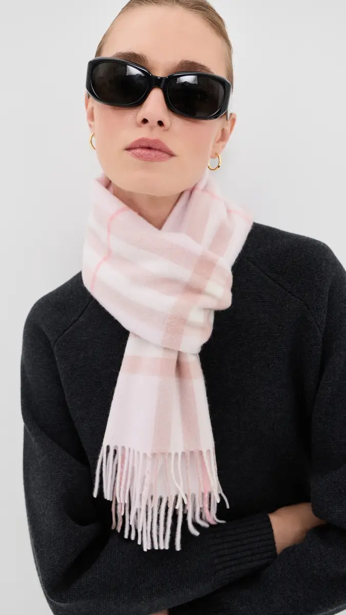 Burberry Cashmere Check Scarf | Thumbnail 3 Burberry Cashmere Check Scarf | Thumbnail 3