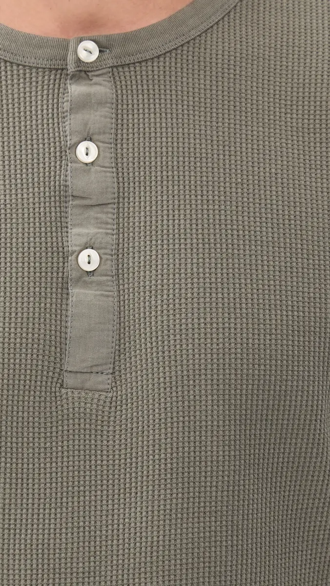 Joe's Jeans Long Sleeve Henley Waffle Tee | Thumbnail 6