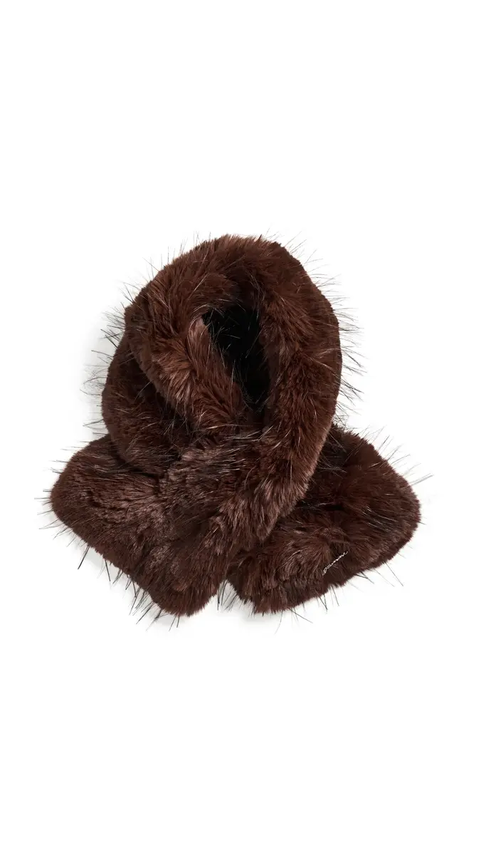 Ganni Straight Pile Faux Fur Stola | Thumbnail 5