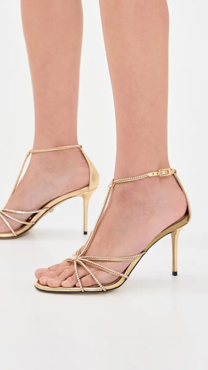 Mach & Mach Daisy Shiny Nappa Cage Stiletto Sandals | Thumbnail 4 Mach & Mach Daisy Shiny Nappa Cage Stiletto Sandals | Thumbnail 4