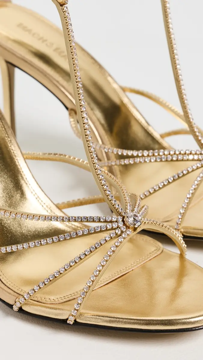 Mach & Mach Daisy Shiny Nappa Cage Stiletto Sandals | Thumbnail 6 Mach & Mach Daisy Shiny Nappa Cage Stiletto Sandals | Thumbnail 6