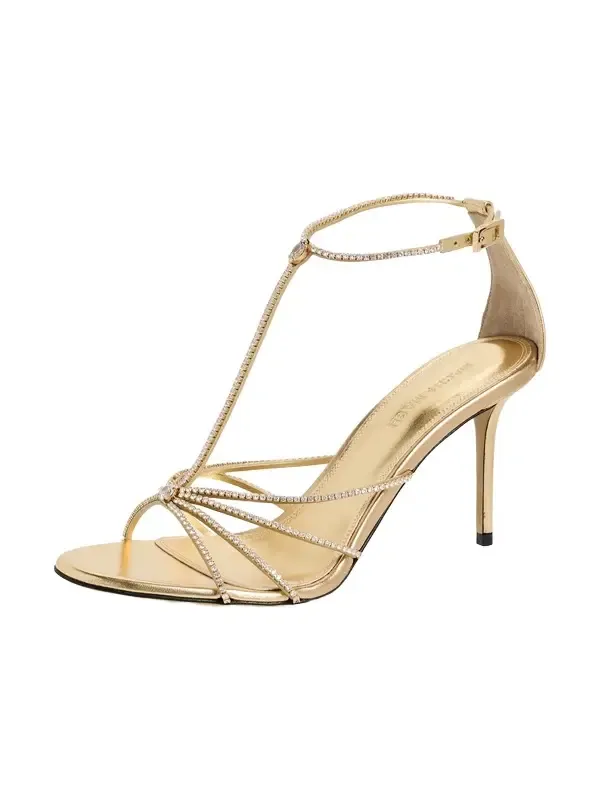 Daisy Shiny Nappa Cage Stiletto Sandals Daisy Shiny Nappa Cage Stiletto Sandals