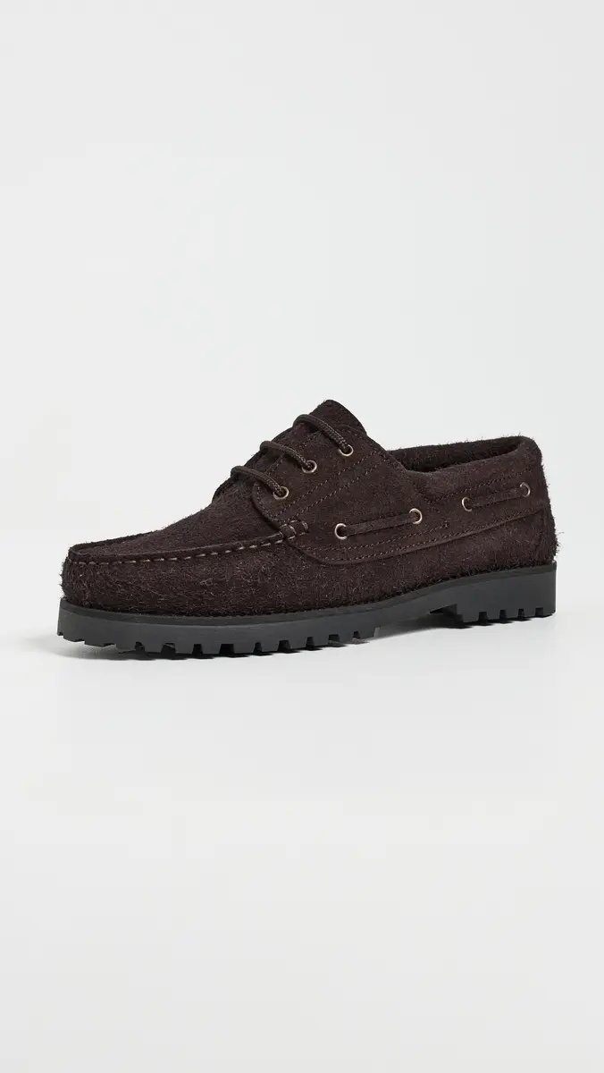 Les Deux Hairy Suede Boatshoes | Thumbnail 2