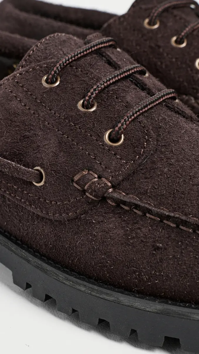 Les Deux Hairy Suede Boatshoes | Thumbnail 5