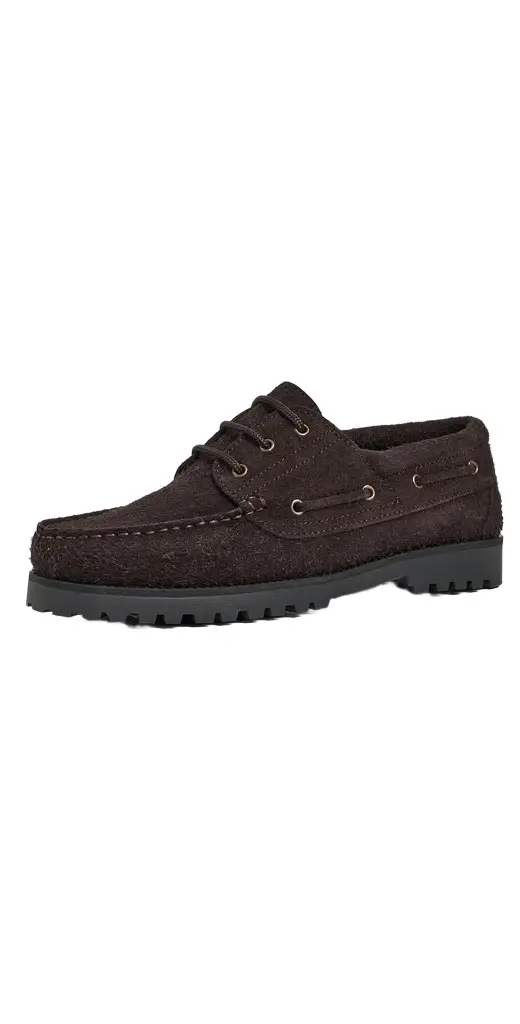 Les Deux Hairy Suede Boatshoes