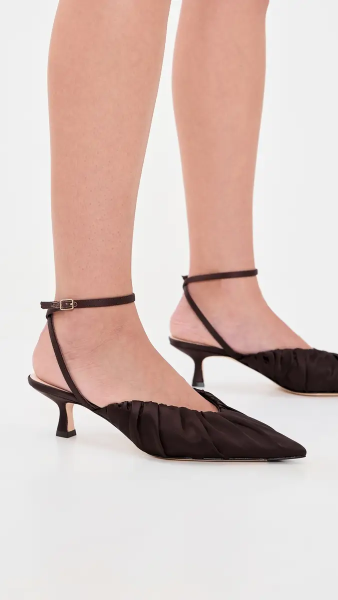 Loeffler Randall Rio Smocked Kitten Heels | Thumbnail 4 Loeffler Randall Rio Smocked Kitten Heels | Thumbnail 4