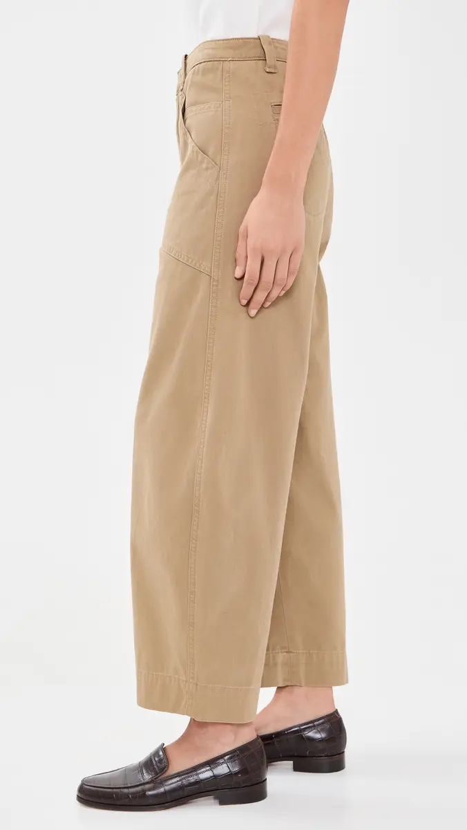 Vince Mid Rise Washed Cotton Utility Pants | Thumbnail 4