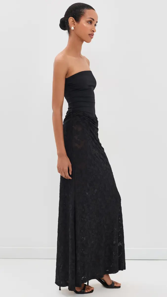 Runaway The Label Lakita Strapless Lace Maxi Dress | Thumbnail 4