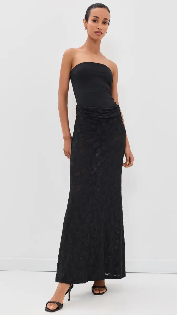 Runaway The Label Lakita Strapless Lace Maxi Dress | Thumbnail 5