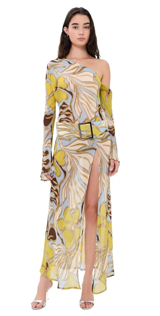 SEVEN WONDERS Daria One Shoulder Maxi Dress