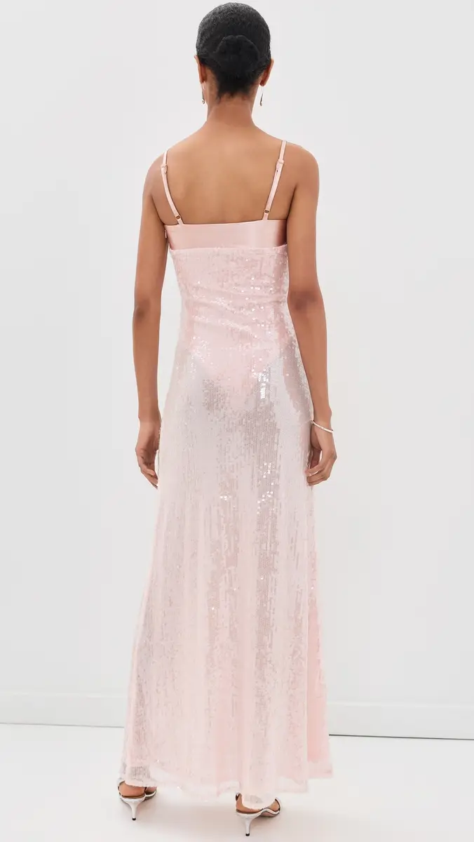 Runaway The Label Illiana Sequin Bodysuit Maxi Dress | Thumbnail 3