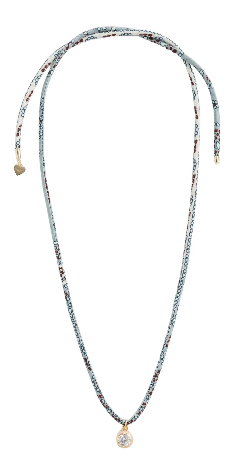x Hill House Enamel Bezel Cord Necklace
