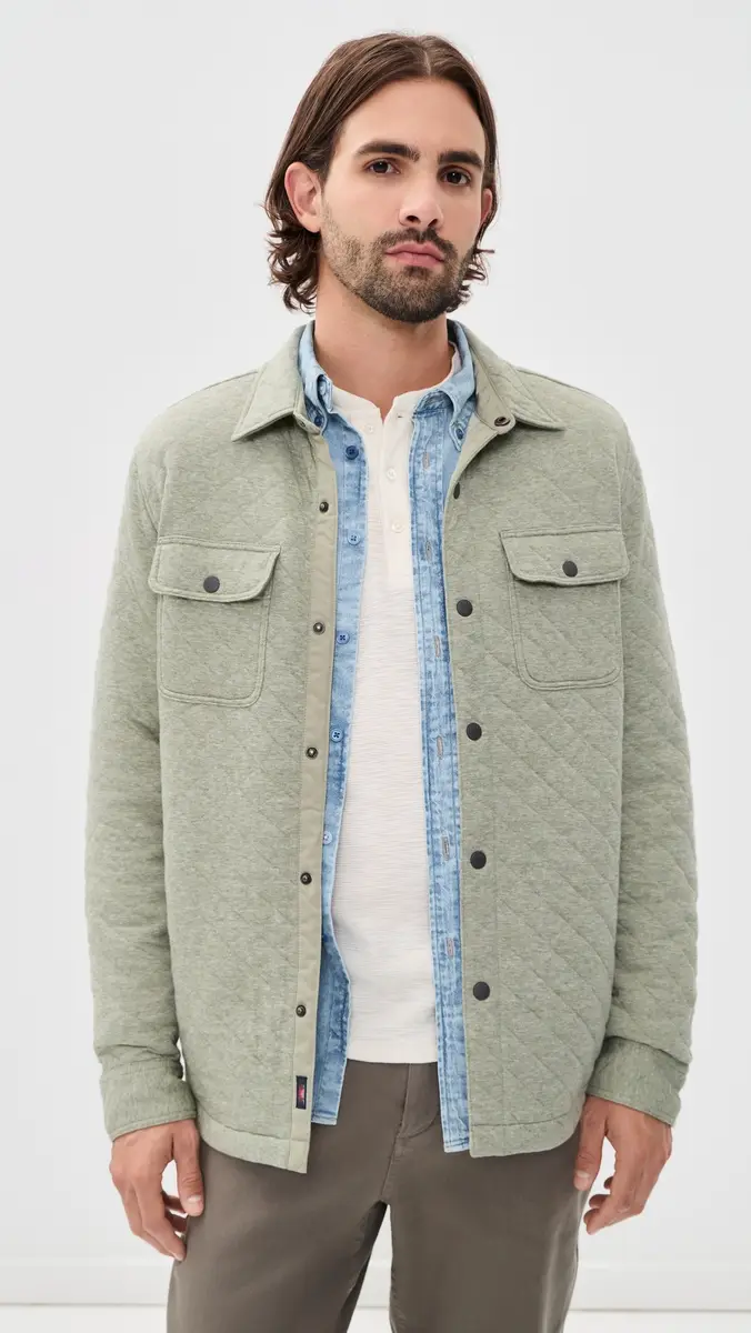 Faherty Epic Quilted Fleece Shacket | Thumbnail 2 Faherty Epic Quilted Fleece Shacket | Thumbnail 2