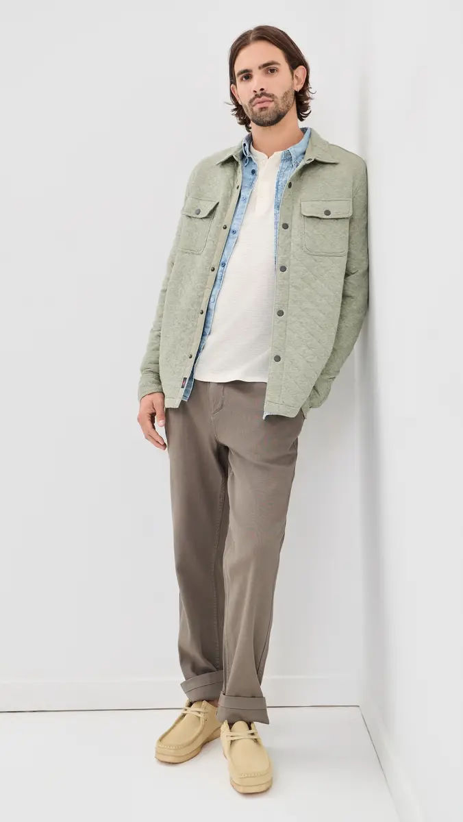 Faherty Epic Quilted Fleece Shacket | Thumbnail 5 Faherty Epic Quilted Fleece Shacket | Thumbnail 5