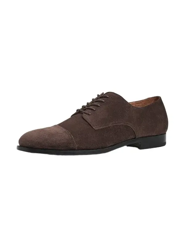 Owen Captoe Suede Dress Shoes