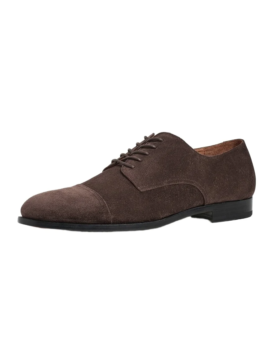 Polo Ralph Lauren Owen Captoe Suede Dress Shoes
