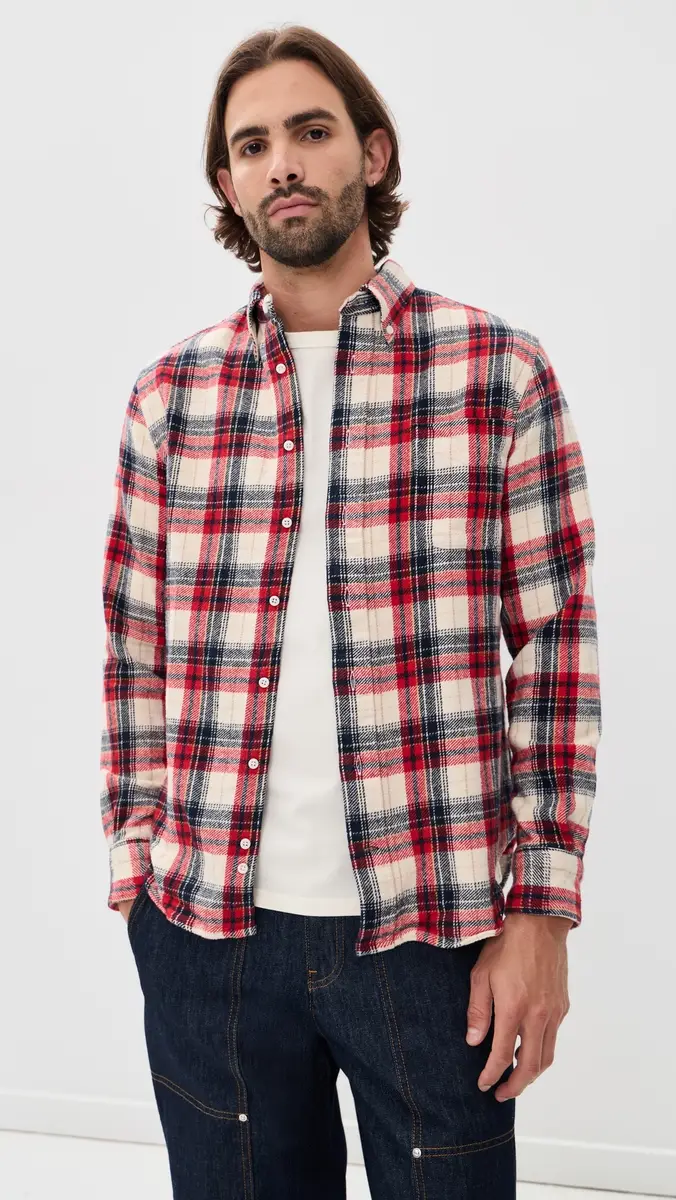 Gitman Vintage Brushed Winter Madras Shirt | Thumbnail 2 Gitman Vintage Brushed Winter Madras Shirt | Thumbnail 2