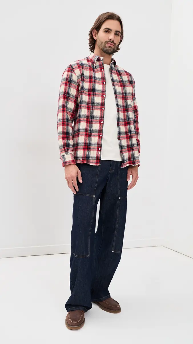 Gitman Vintage Brushed Winter Madras Shirt | Thumbnail 5 Gitman Vintage Brushed Winter Madras Shirt | Thumbnail 5