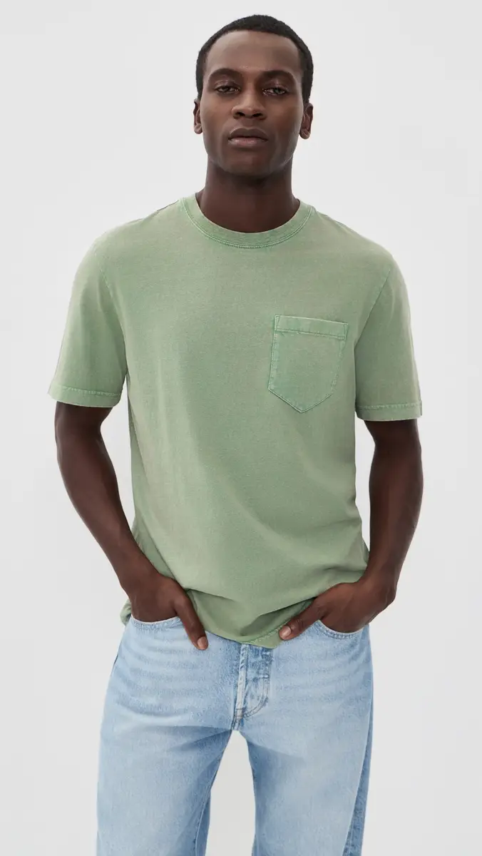 Faherty Short Sleeve Recycled Cotton Tee | Thumbnail 2 Faherty Short Sleeve Recycled Cotton Tee | Thumbnail 2