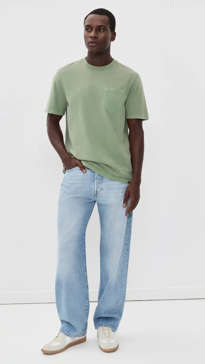 Faherty Short Sleeve Recycled Cotton Tee | Thumbnail 5 Faherty Short Sleeve Recycled Cotton Tee | Thumbnail 5