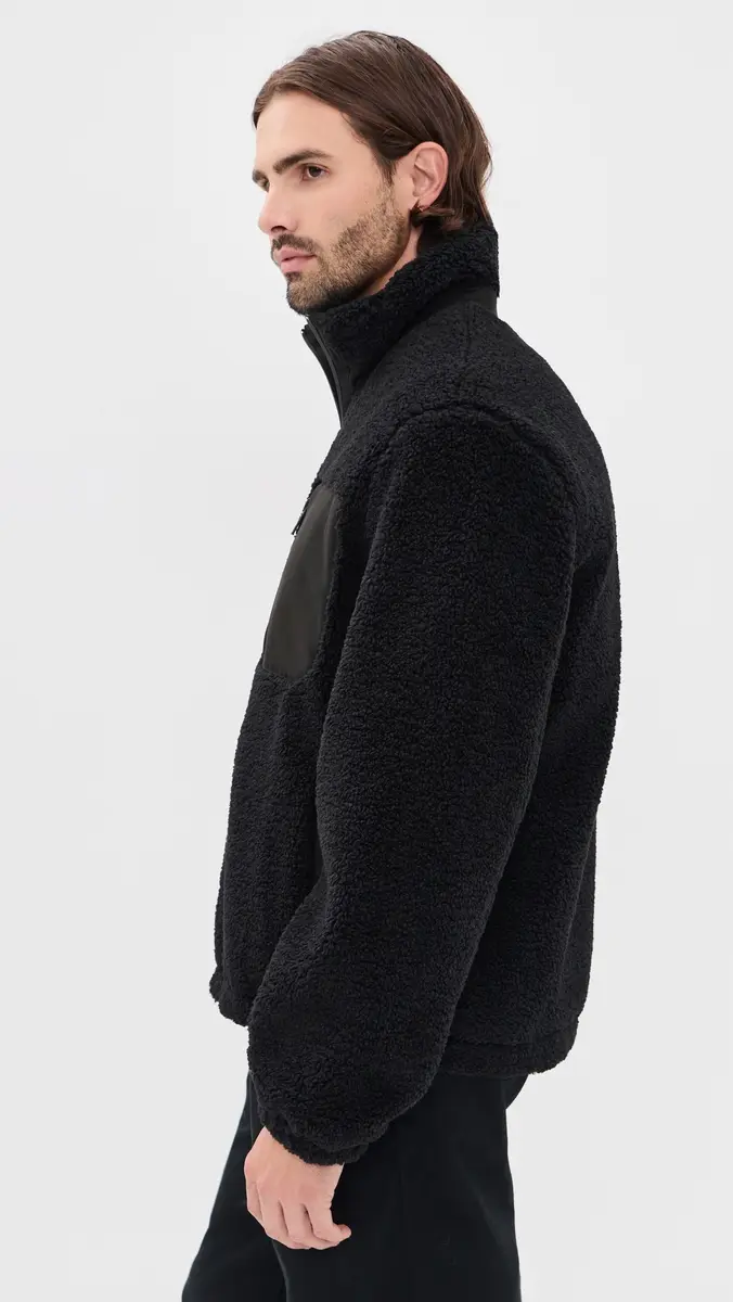 Vince Faux Sherpa Zip Jacket | Thumbnail 4