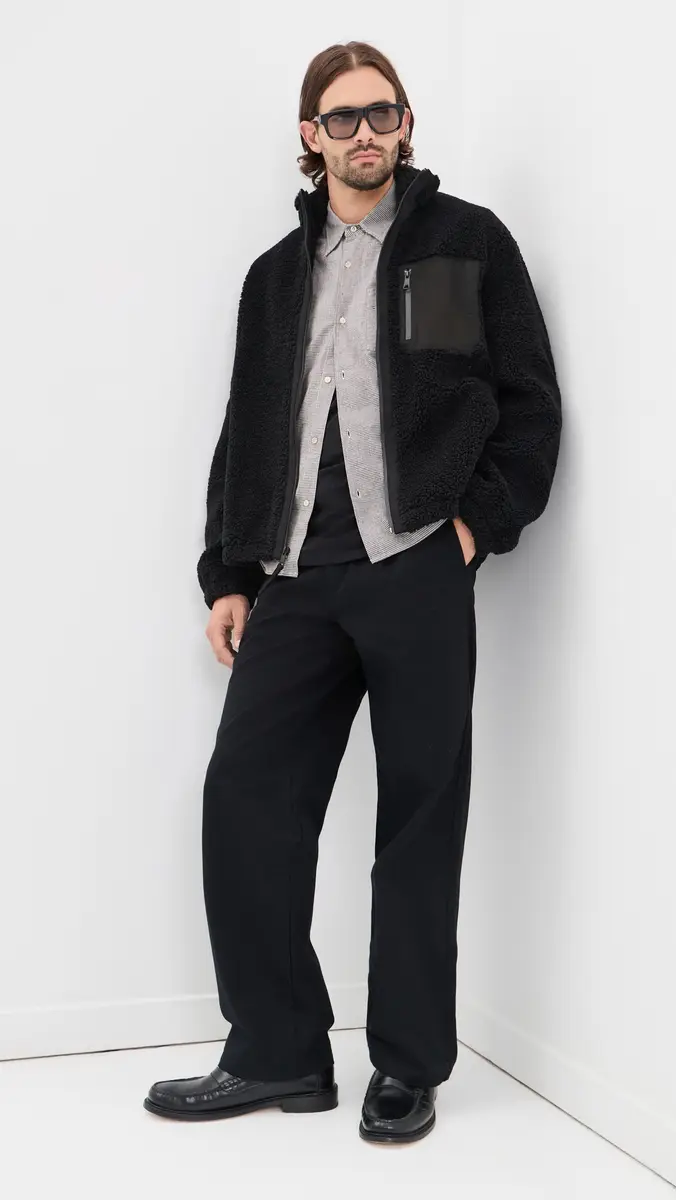 Vince Faux Sherpa Zip Jacket | Thumbnail 5