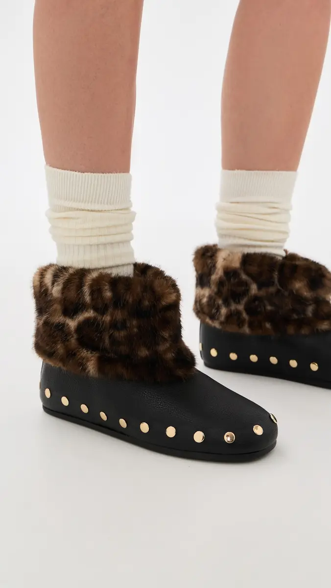 Ganni Jenny Low Fur Boots | Thumbnail 3 Ganni Jenny Low Fur Boots | Thumbnail 3
