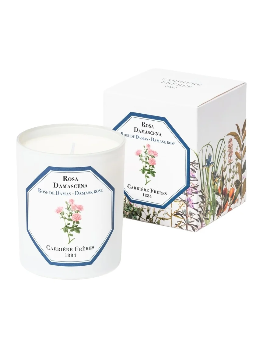 Carriere Freres Damask Rose Candle No Color