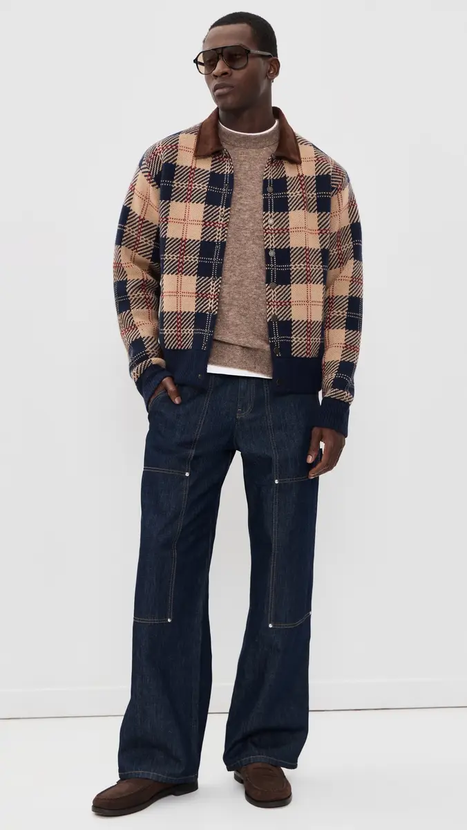 Guest In Residence Tartan Bomber Jacket | Thumbnail 5 Guest In Residence Tartan Bomber Jacket | Thumbnail 5