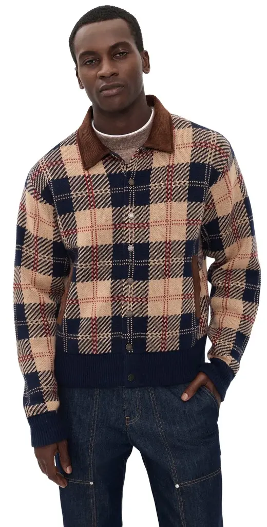Guest In Residence Tartan Bomber Jacket