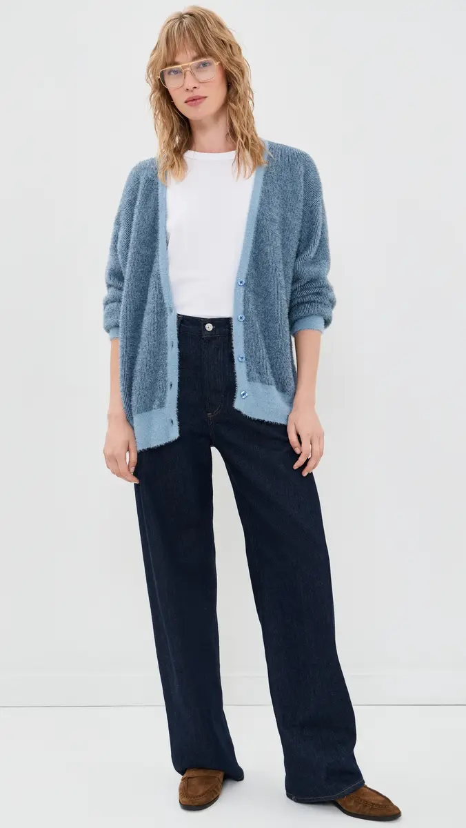American Vintage V Neck Long Sleeves Cardigan | Thumbnail 5