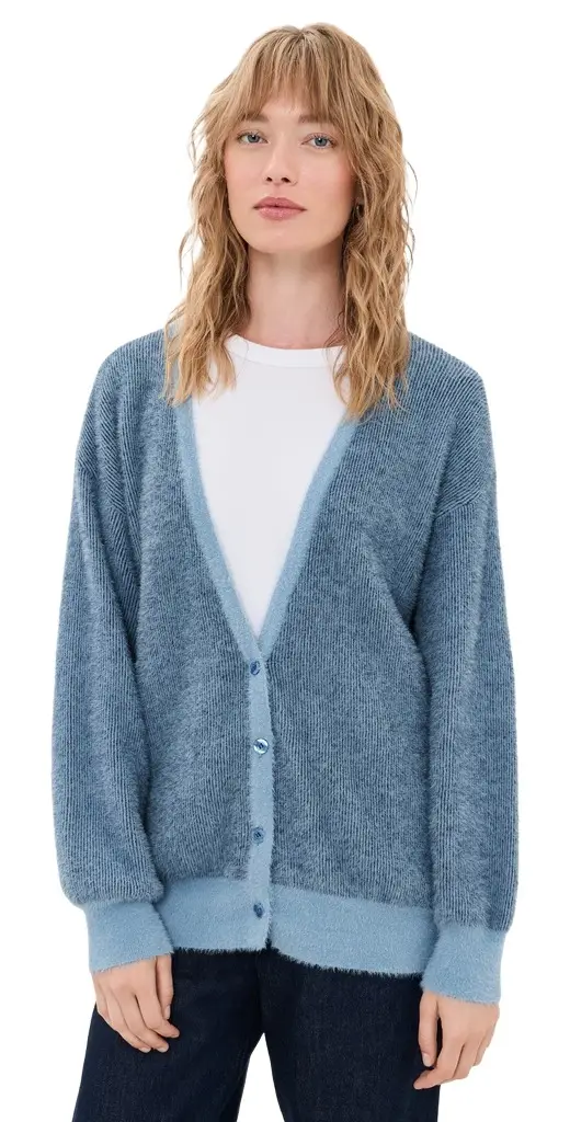 American Vintage V Neck Long Sleeves Cardigan