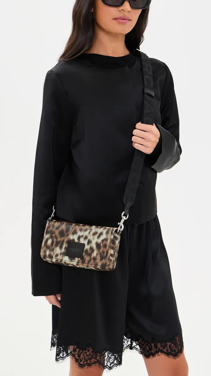 Marc Jacobs Leather Mini Bag In Leopard Brown Multi | Thumbnail 3 Marc Jacobs Leather Mini Bag In Leopard Brown Multi | Thumbnail 3