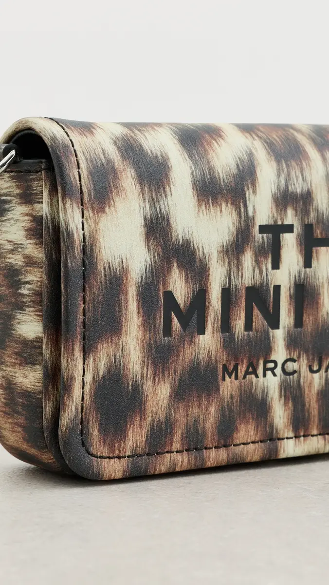 Marc Jacobs Leather Mini Bag In Leopard Brown Multi | Thumbnail 5 Marc Jacobs Leather Mini Bag In Leopard Brown Multi | Thumbnail 5