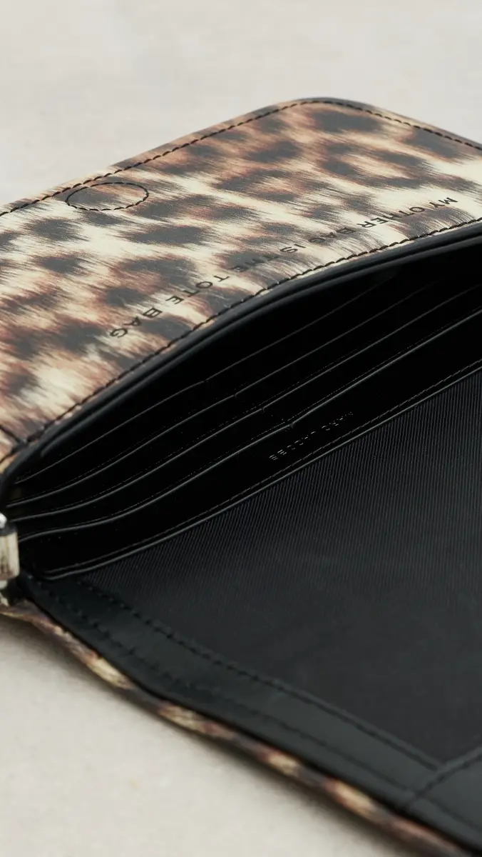 Marc Jacobs Leather Mini Bag In Leopard Brown Multi | Thumbnail 6 Marc Jacobs Leather Mini Bag In Leopard Brown Multi | Thumbnail 6