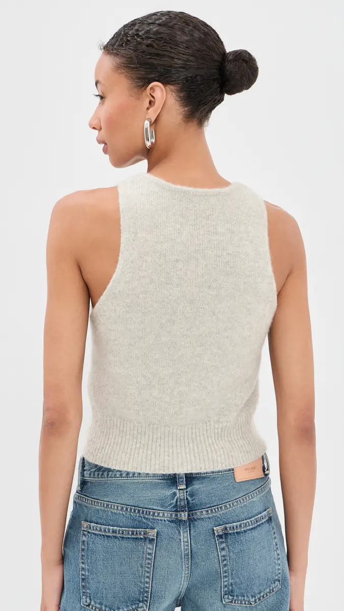 Brandon Maxwell The Reese V-Neck Knit Tank | Thumbnail 3 Brandon Maxwell The Reese V-Neck Knit Tank | Thumbnail 3