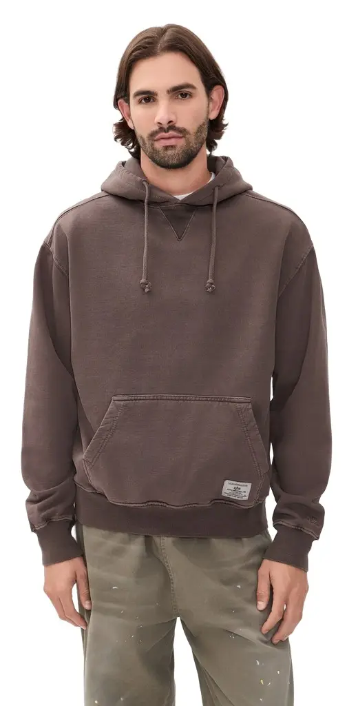 Alpha Industries Essential Washed Relaxed Hoodie