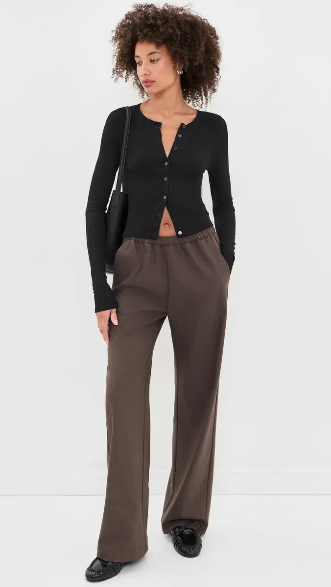 ENZA COSTA Rib Essential Cardigan | Thumbnail 5