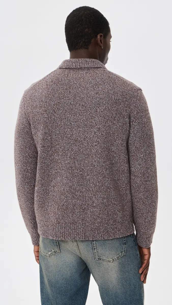 Wax London Alpha Zip Polo Sweater | Thumbnail 3 Wax London Alpha Zip Polo Sweater | Thumbnail 3