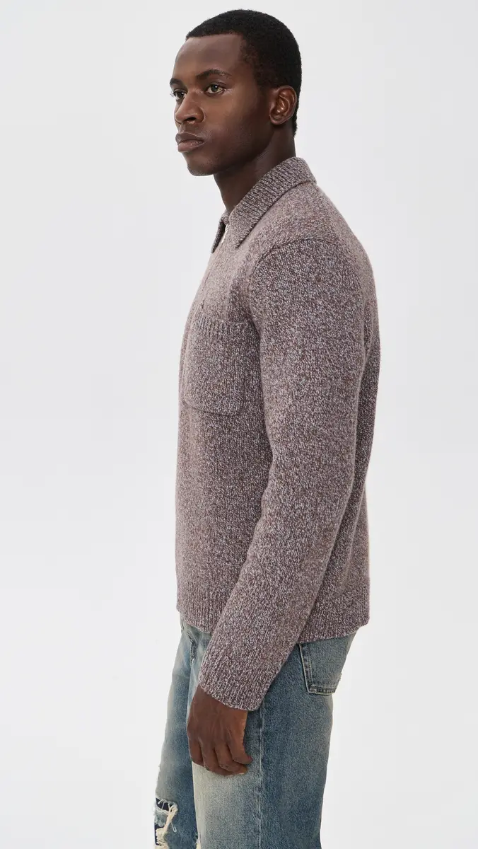 Wax London Alpha Zip Polo Sweater | Thumbnail 4 Wax London Alpha Zip Polo Sweater | Thumbnail 4