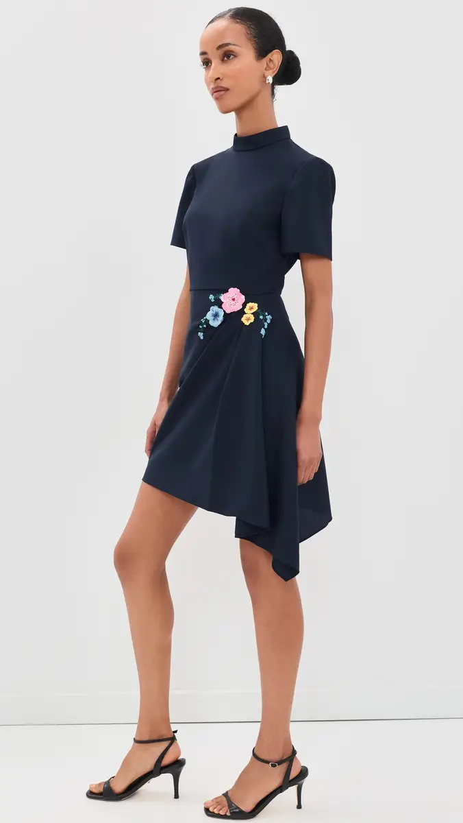 Saloni Draped Mini Dress | Thumbnail 4 Saloni Draped Mini Dress | Thumbnail 4