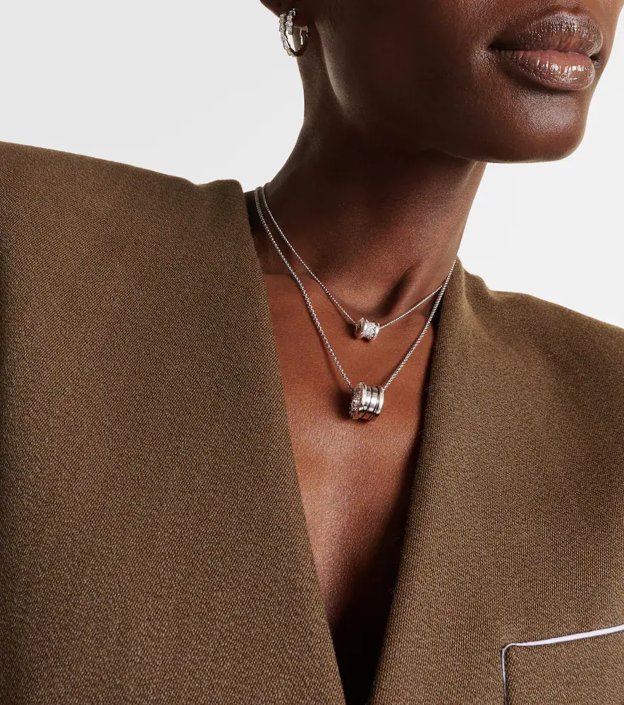 BVLGARI B. zero1 18kt white gold pendant necklace with diamonds | Thumbnail 7 BVLGARI B. zero1 18kt white gold pendant necklace with diamonds | Thumbnail 7